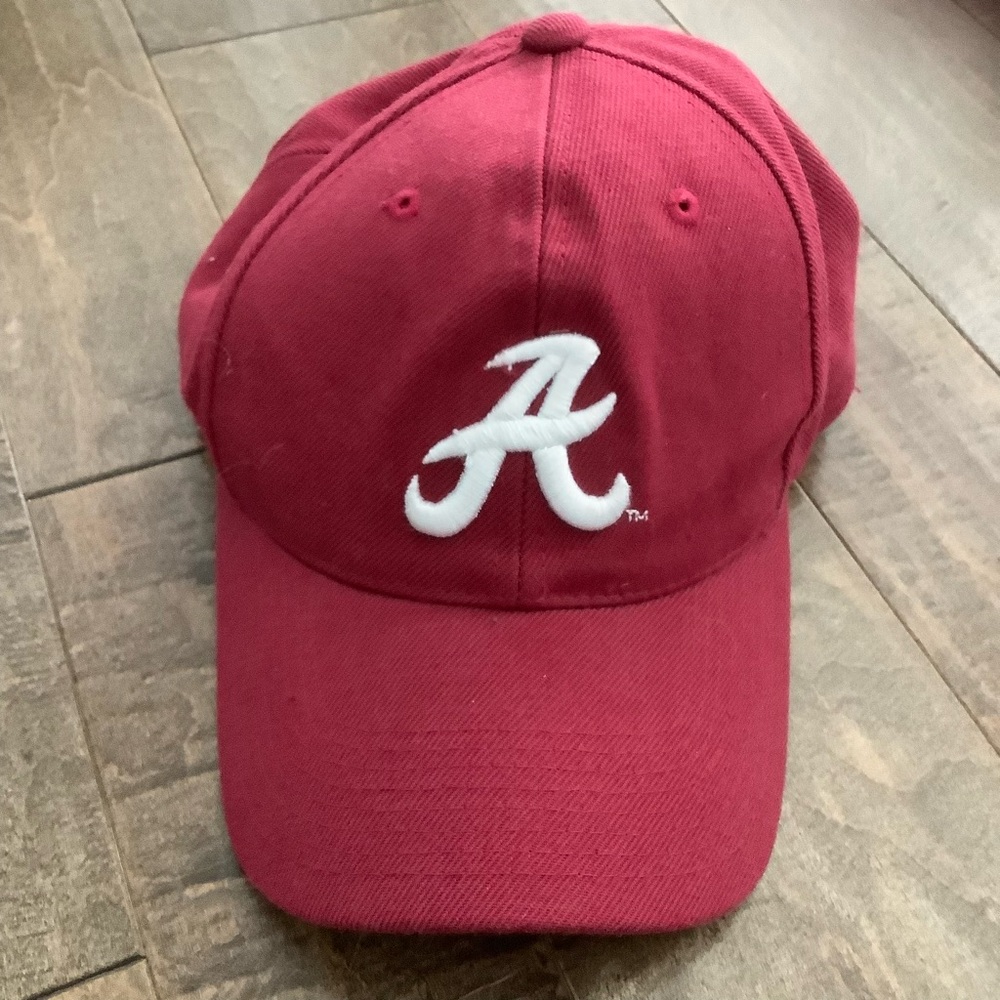 Alabama Red Baseball Cap with White Logo